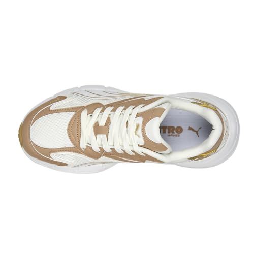 PUMA Womens Teveris Nitro Metallic Lace Up Sneakers Shoes Casual - White4