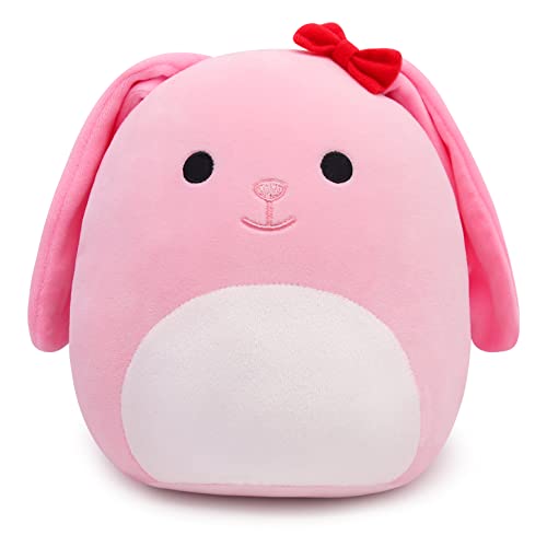 Chudatom Cute Rabbit Plush Pillow Soft Rabbit Stuffed Animals, Pink Bunny Plush Bunny Stuffed Animals Toy, Kawaii Home Decoration Easter Gifts For Kids Boys Girls #TOP2