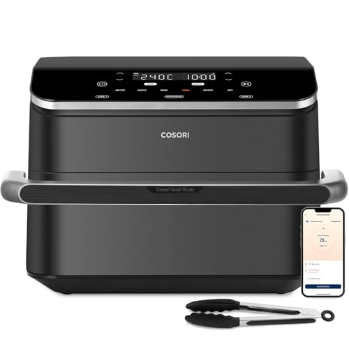 Gnocchi in friggitrice ad aria 3 COSORI Friggitrice ad Aria 10 Litri Dual Blaze TwinFry, 2800W Air Fryer WiFi con Doppia Resistenza, 5L+5L Dual Zone e Separatore Rimovibile, 8 Funzioni con 35-240℃ & Max 48h, 70 Ricette Online, Nero