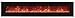 Amantii 106" Electric Fireplace with 115" x 24" Black Glass Surround