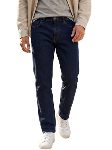 Image of Urbano Fashion Men's Straight Fit Heavy Washed Denim Jeans Stretchable