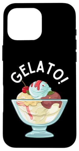 Helados divertidos de fresa y chocolate de Italia Carcasa para iPhone 16 Pro Max