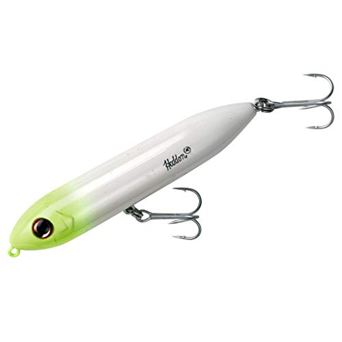 Heddon Super Spook Jr. señuelos de Pesca, White Chartreuse Cover