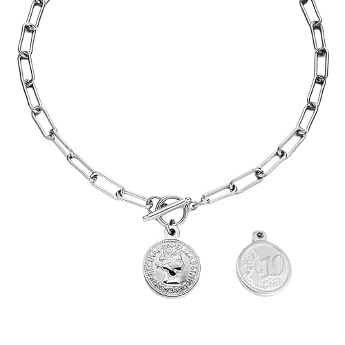Collier punk en argent sterling 925 et sa maille épaisse pour sublimer vos tenues rock