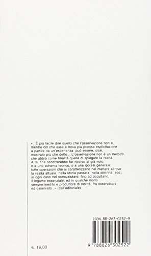 Quaderni Di Psicoterapia Infantile. L'osservazione (Vol. 4) - 2
