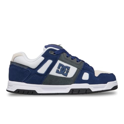 DC Shoes Stag chaussure de skate homme en cuir noir résistante et confortable