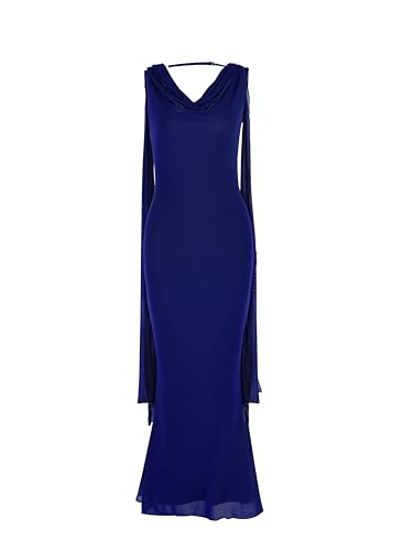Image of Parthea Women's Summer Formal Wedding Guest Dresses Sleeveless Backless Long Elegant Evening Party Maxi Bodycon Dress