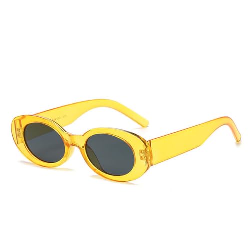 Lunettes de soleil rétro ovales à petite monture tendance pour homme et femme