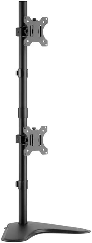 Monoprice Adjustable Tilting DUAL Desk Mount Bracket for LCD LED (Max 33Lbs, 10~23inch) - Black