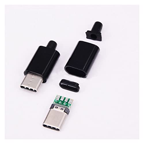 Connecteur Type-C compatible avec micro USB jack queue mâle 4 broches blanc - 4