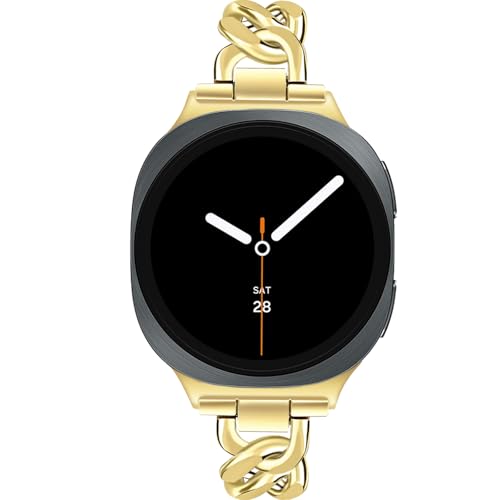Bracelet double chaîne pour Galaxy Watch 8 par JR.DM style cowboy élégant