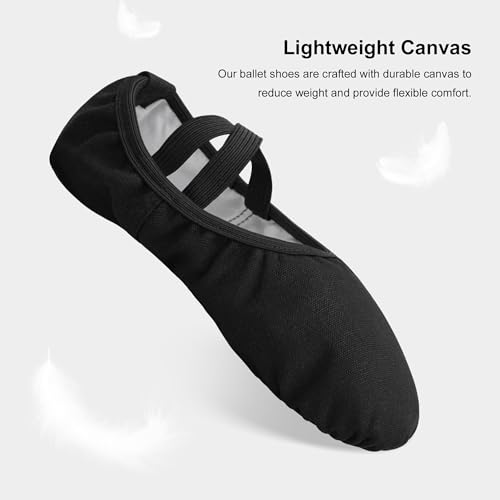 Image of Stelle Ballet Shoes Canvas Ballet Slippers Women Girls Dance Yoga Recital | Ballet shoes for women, Ballerina slippers, Durable canvas upper, Comfortable cotton lining, Split leather sole, Practice