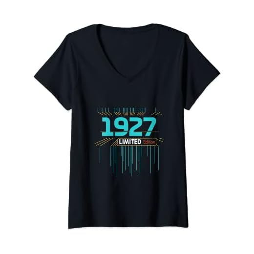 Mujer Retro Gaming 1927 Edición Limitada Cumpleaños 1927 Hombres Mujer Camiseta Cuello V