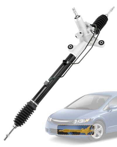 26-2718 Hydraulic Power Steering Rack and Pinion, Compatible with 2006-2010 Honda Civic 1.8 L, Automotive Replacement Rack & Pinion Assembly, Steering Gear Rack Set, OE#53601SNAA02, 53601SNAA51