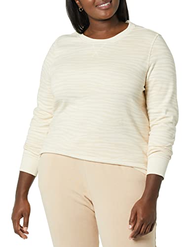 Image of Amazon Essentials Women's Fleece Crewneck Long Sleeve Pullover Sweatshirt (Available in Plus Size)