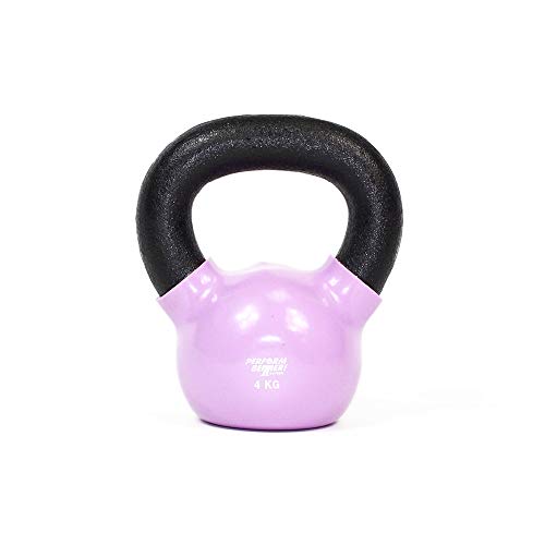 Perform Better PB Vinyl Kettlebell Lot de 4 kg Rose Cover