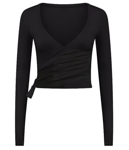 Image of Women Tie Front Shrug Long Sleeve Bolero Cardigan Lightweight Casual Tops