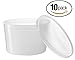 [10 Count 64 Oz Combo] Basix Round Clear Food Storage Deli Container With Lids, Perfect For Meal Prep Soup, Ice Cream, Freezer, Dishwasher And Microwave Safe