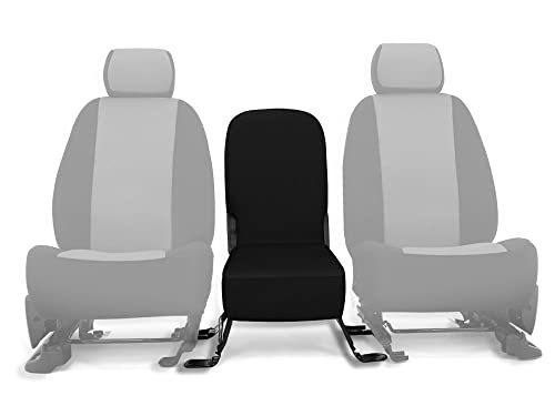 CarsCover Custom Fit 2013-2016 Dodge Ram 1500 Pickup Truck Black Neoprene Car Front Center Jump Seat Cover and Console Covers