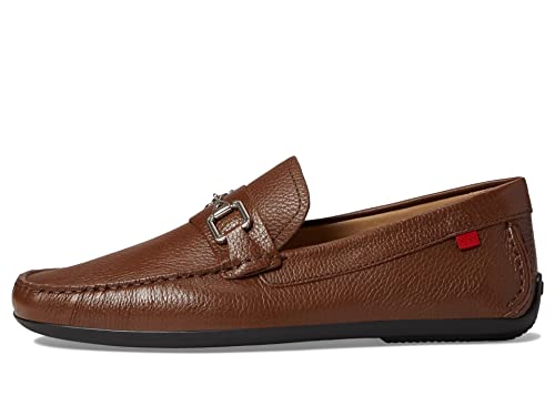 Mens Casual Comfortable Genuine Leather Driving Moccasins Classic Wall Street Fashion Buckle Loafer Slip On Breathable Driving Loafer Cafe Grainy 10 #TOP4