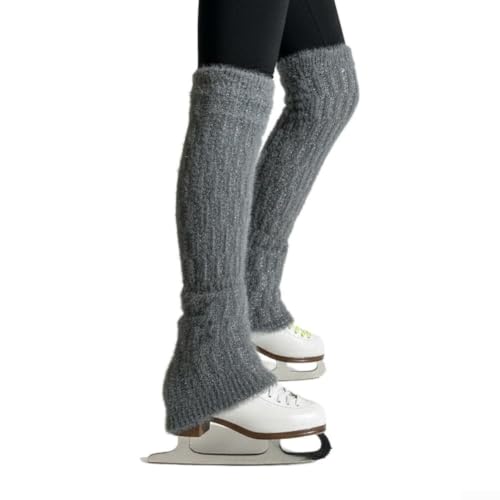 Chaussettes longues polaire pour patinateurs artistiques contre les pieds froids
