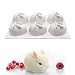3D Easter Bunny Silicone Molds Rabbit Fondant Mold - Mousse Cake Mold French Dessert Baking Pan Cupcake Pastry Jelly Ice Cream Candy Butter Chocolate Pan DIY Shape Decorating Bakeware Trays Plaster