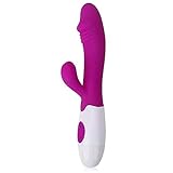 Kuburry Female Electric 30 Speeds Waterproof Dual Sti'mula-Tion Skin-Friendly Silicone RÃ¡bbÃ­t V-ÃŽ-BrÃ¢tor Wand