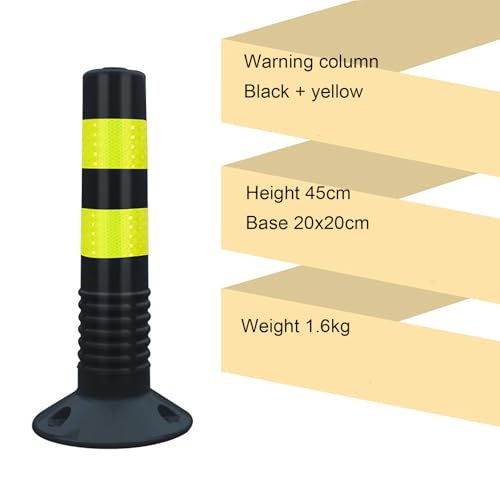 Poste de amarração de estacionamento flexível, postes de segurança de plástico para estacionamento r