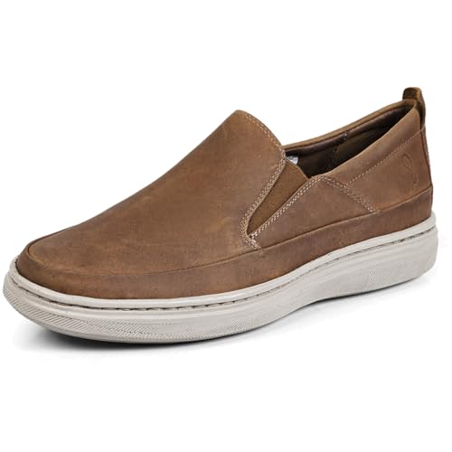 Nirvana Men Casual Shoes Leather Slip On Loafers Walking Shoes -100% Genuine Leather, Soft Lining, Air Latex Insole, Flexible PU Sole. Lightweight, Durable, Odor-Resistant. Casual Style with All-Day Comfort.