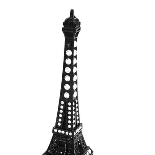 Tour Eiffel noir strass figurine décor bureau modèle miniature 13cm