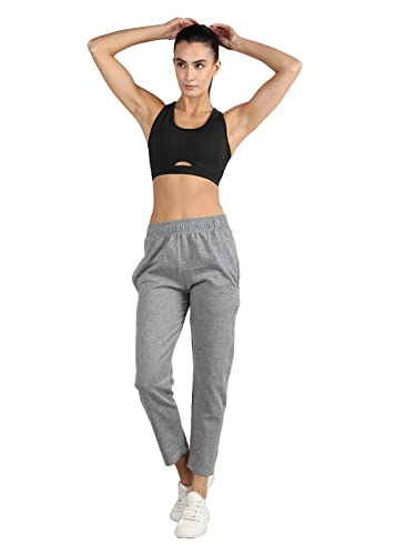 Image of CHKOKKO Women High Rise Gym Wear Sports Fitness Relaxed Track Pant