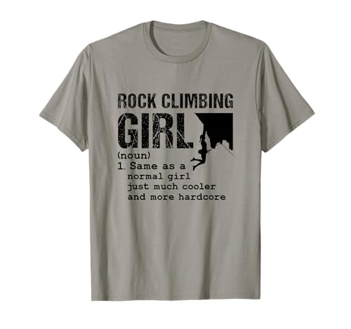 Rock Climbing Girl Mountain Climber T-Shirt