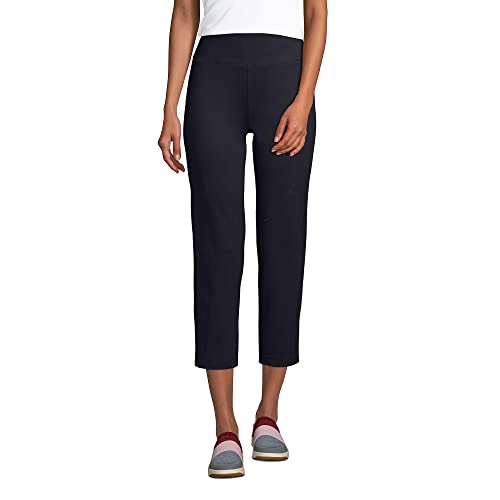Lands' End Womens Active Crop Yoga Pant Black Tall X-Large #TOP2