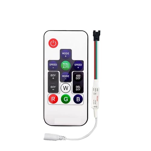 Télécommande LED 21 touches et mini contrôleur USB WS2812B pour ambiance gaming immersive