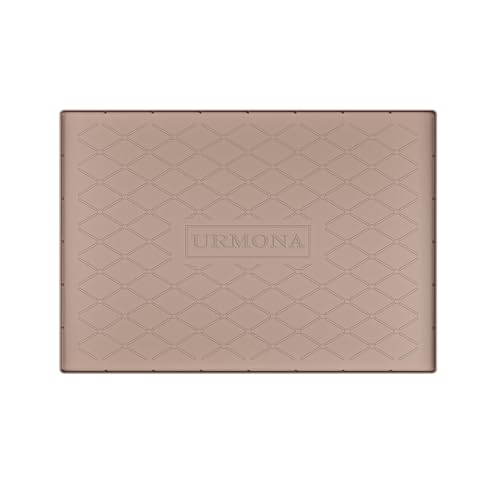 URMONA Under Sink Mat 31 x 19 in, Waterproof Silicone Cabinet Protector