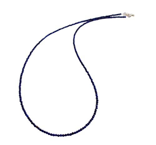 Lapis lazuli Kette facettierte Kugel Collier 45 cm