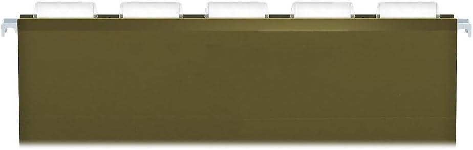Pendaflex Extra Capacity Reinforced Hanging Folders, 1", Legal Size, Standard Green, 1/5 Cut, 25/BX (4153x1)
