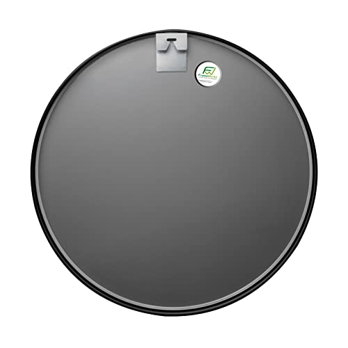 Frameworks 20" Deluxe Contemporary Black Circular Aluminum Mirror #TOP1