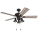 Prominence Home 50652-01 Piercy Coastal Ceiling Fan, 42", Barnwood/Tumbleweed, Aged Bronze