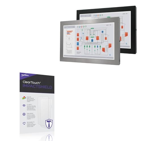 BoxWave Screen Protector Compatible With Hope Industrial Systems UM22 - ClearTouch ImpactShield (2-Pack), Impenetrable Screen Protector Flexible Film