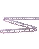 Passamaneria puntina merletto pizzo cotone smerlato modello tombolo archetti alto 8 mm