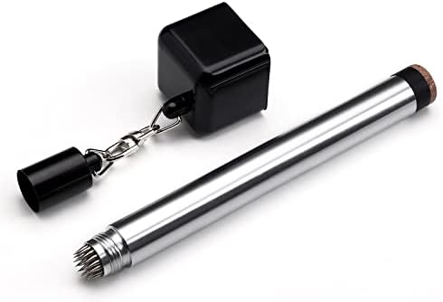 TOBWOLF Chalk Holder for Billiards, 2 in 1 Pool Cue Chalk Holder, Portable Pool Snooker Chalk Holder, Billiard Cue Tip Pricker, Non-Slip Billiard Cue Tip Tool Pool Table Accessory