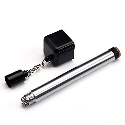 Tobwolf Chalk Holder For Billiards, 2 In 1 Pool Cue Chalk Holder, Portable Pool Snooker Chalk Holder, Billiard Cue Tip Pricker, Non-Slip Billiard Cue Tip Tool Pool Table Accessory #TOP4