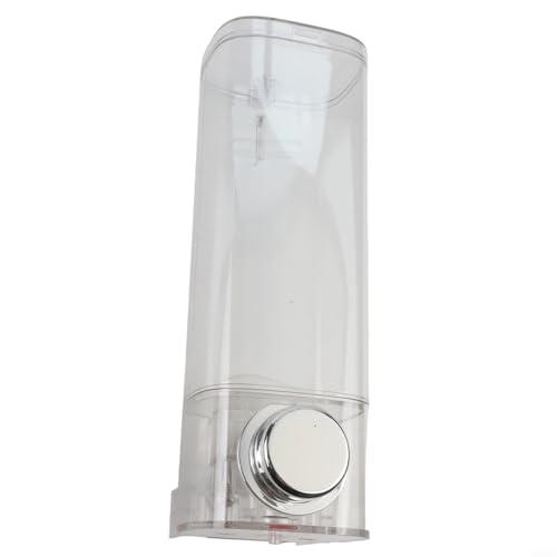 Distributeur de savon à ventouse, 450 ml - Distributeur de savon mural sans perçage - Distributeur de savon en PET transparent ou gris translucide (transparent)