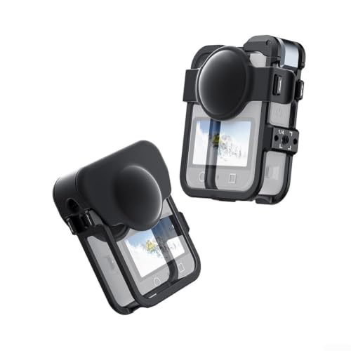 Carcasa de aluminio para DJI Osmo Action con protector de lente doble 6