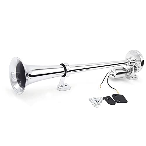 Bocina eléctrica de 150dB Goolsky con trompeta cromada de 12V y 24V universal para camión y tren