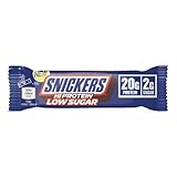 Mars Protein | Snickers Hi Protein Low Sugar Bar (57g) | Barres protéinées | Le véritable goût du snickers - Original