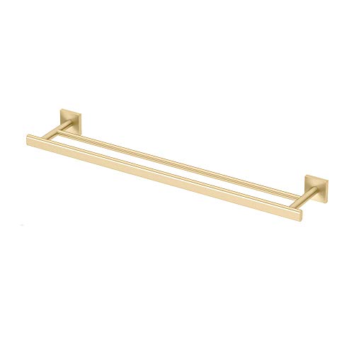 Gatco 4064 Elevate Double Towel Bar, Brushed Brass/Wall Moun...