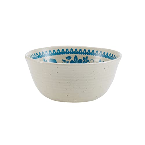 Pfaltzgraff Hadlee 12-Piece Stoneware Dinnerware Set - Service for 4, Round Plates and Bowls with Metallic Rim Accents - Modern, Elegant Design - Dishwasher & Microwave Safe for Easy Cleaning (Blue) by Pfaltzgraff - Used condition - Image 9
