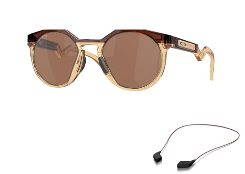 Oakley OO9242 Sunglasses Bundle: OO 9242 HSTN 924207 Hstn Dark Amber/Light Curry Pr and Large Red leash Accessory kit2